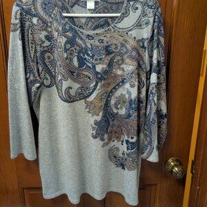 Womens Tunic top, size Large